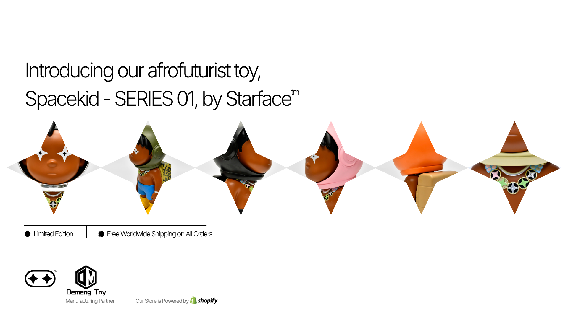 All six Space Kid variants